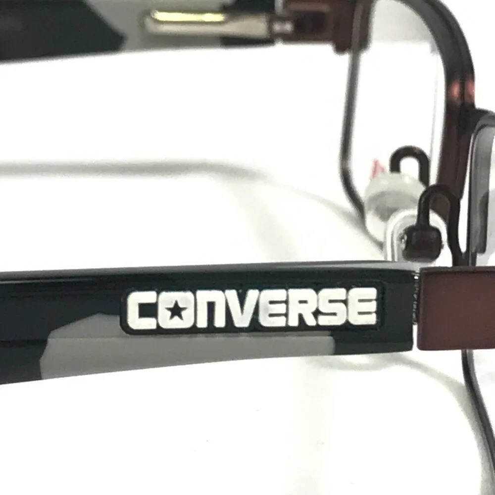 Converse Kids Eyeglasses Frames K012 BROWN Rectangular Full Rim 47-16-125